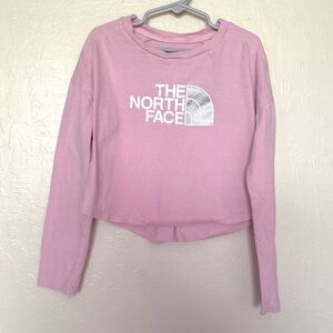 The North Face Long Sleeve Graphic Tee, Girls Size Small 7/8